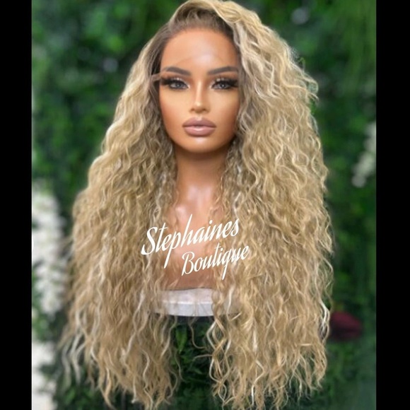 Human Hair Blended Lace Front Wig